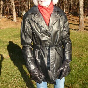 PREOWNED VINTAGE WILSON LEATHER JACKET WITH ZIP OUT LINER TINSULATE